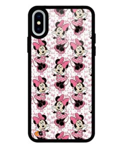 Happy Minnie iPhone XS Max Glass Back Cover