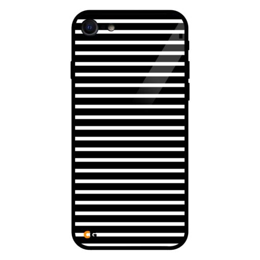 Horizontal Parallel Black iPhone 7 Glass Cover
