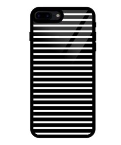 Horizontal Parallel Black iPhone 8 Plus Glass Cover