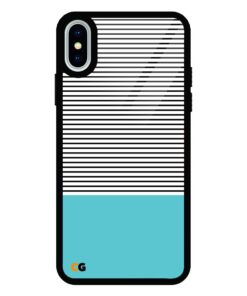 Lining Texture iPhone X Glass Cover
