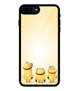 Lovely Minions iPhone 7 Plus Glass Back Cover