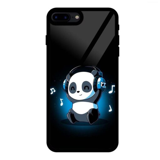 Music Panda iPhone 8 Plus Glass Case