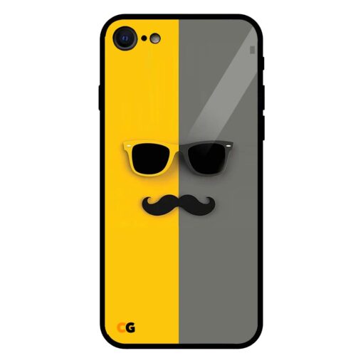Mustache iPhone 7 Glass Back Cover