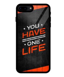 One Life iPhone 8 Plus Glass Back Cover