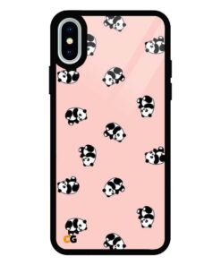 Panda iPhone X Glass Case