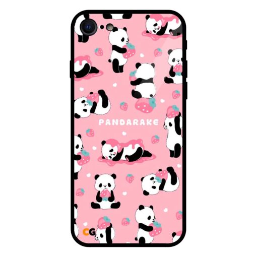 Pink Panda iPhone 7 Glass Case