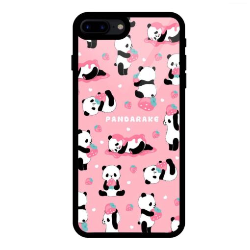 Pink Panda iPhone 7 Plus Glass Case