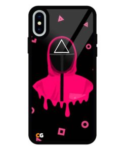 SQ Game Face iPhone X Glass Back Cover