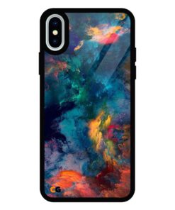 Simple Abstract iPhone XS Glass Cover
