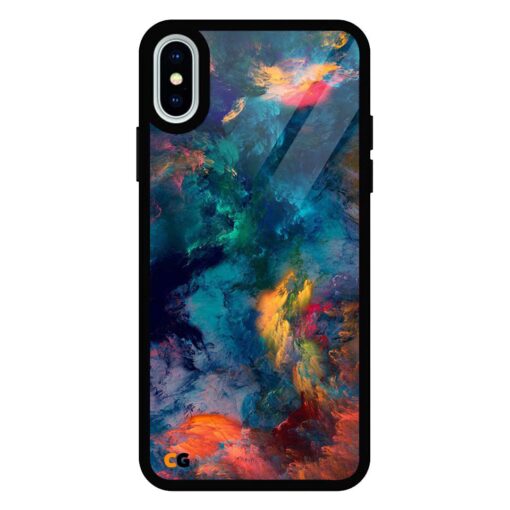 Simple Abstract iPhone XS Max Glass Cover