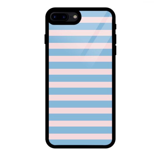 Sky Blue Lining iPhone 7 Plus Glass Case