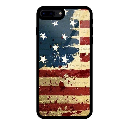 USA Flag iPhone 7 Plus Glass Cover