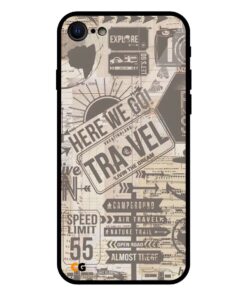 Vintage Travel iPhone 7 Glass Cover