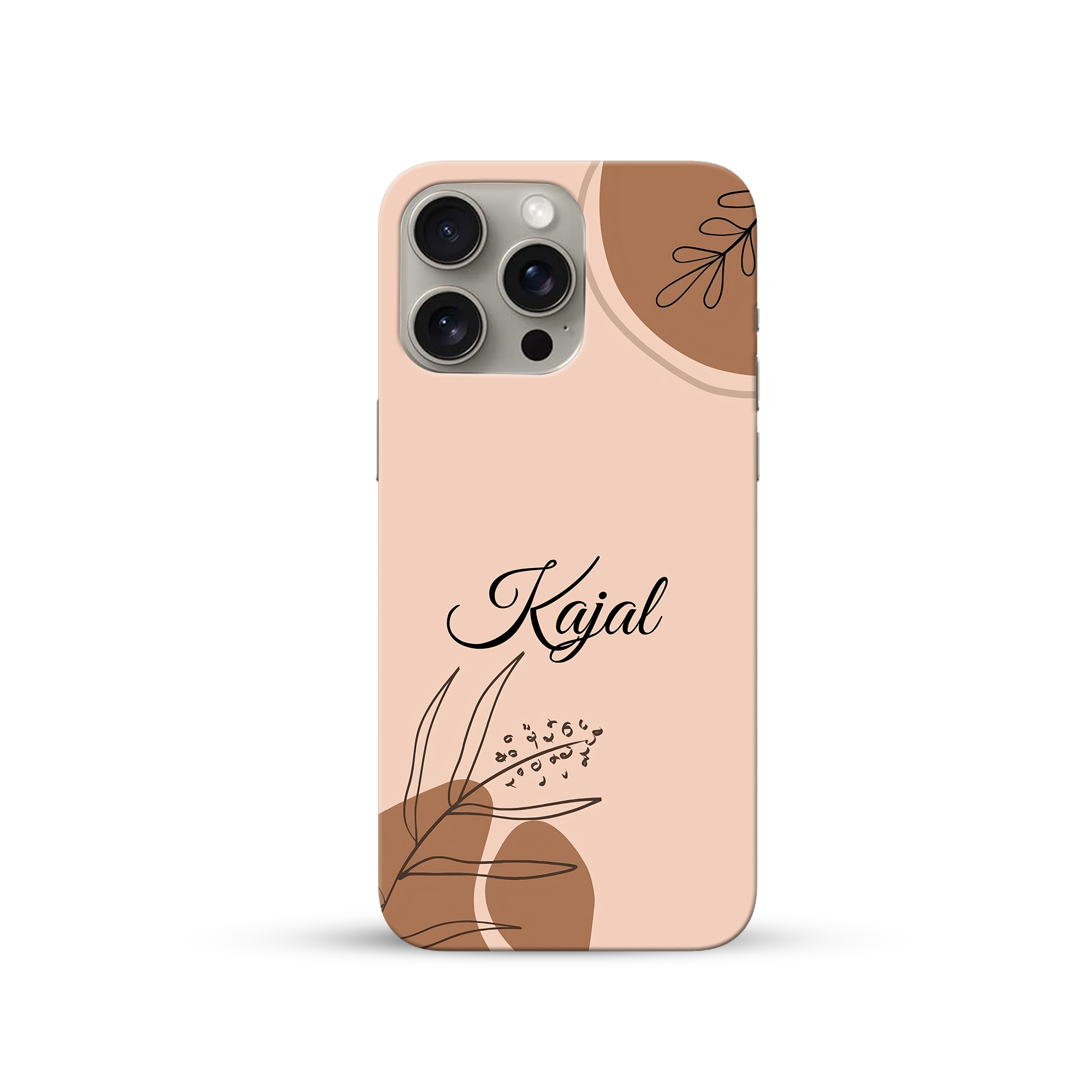 Peach Line - Custom Name Phone Case 1 Peach Line Custom Name Aesthetic Phone Cases